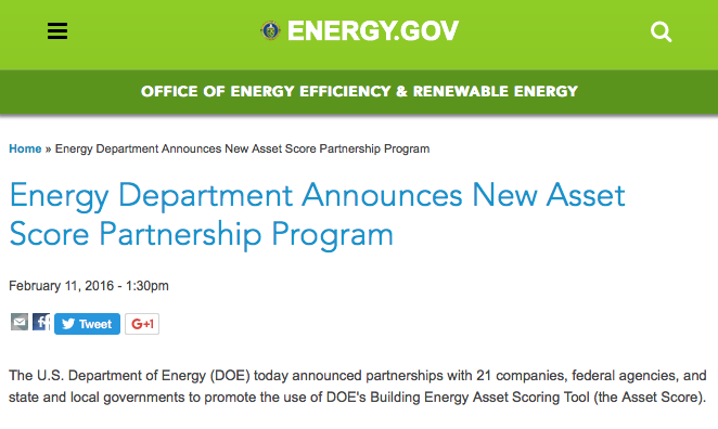 Energy Department Partners with Performance Systems Development to Deploy Asset Score and Identify Energy Efficiency Savings in Buildings