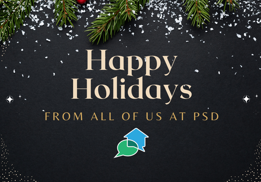 Happy Holidays From All of Us at PSD
