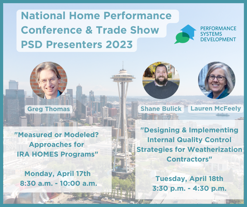 National Home Performance Conference and Trade Show - PSD Presenters